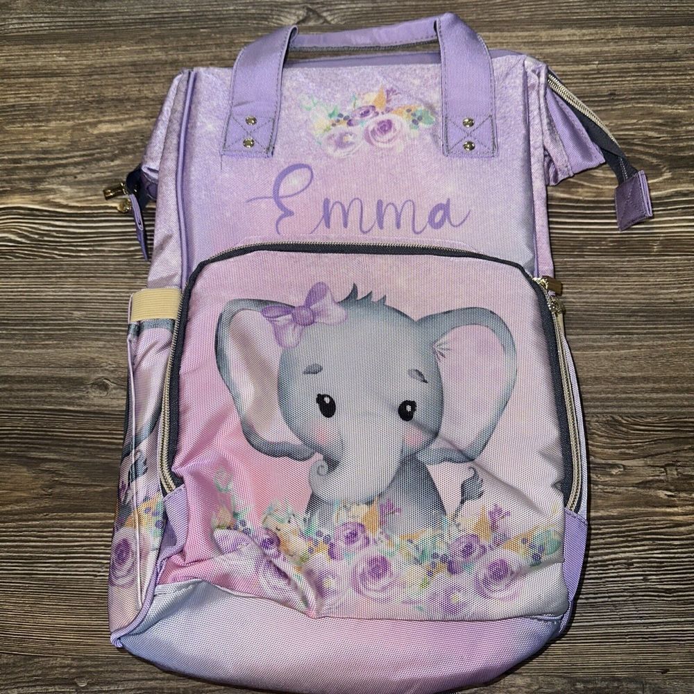 Personalized baby Diaper bag knapsack /Backpack monogram mommy bag baby bag gift